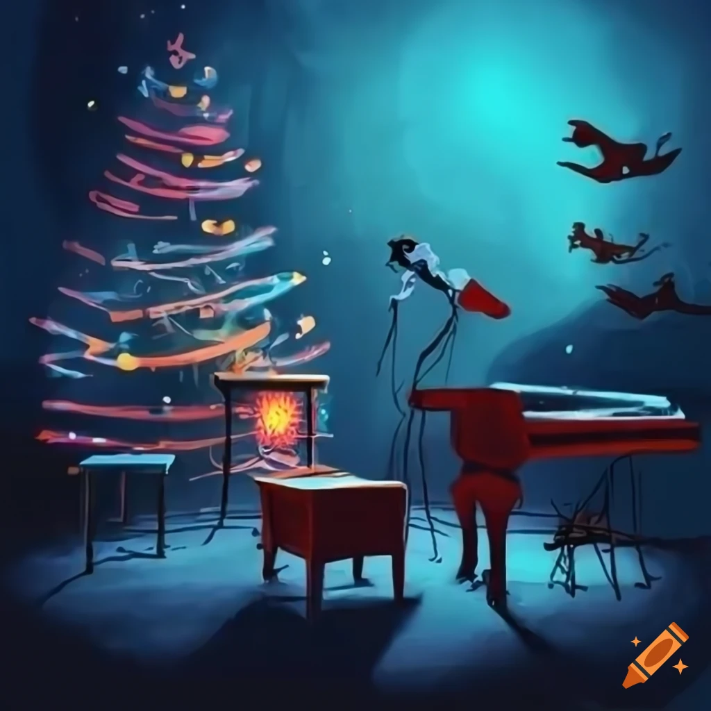 poster for an open stage event in a mountain village
