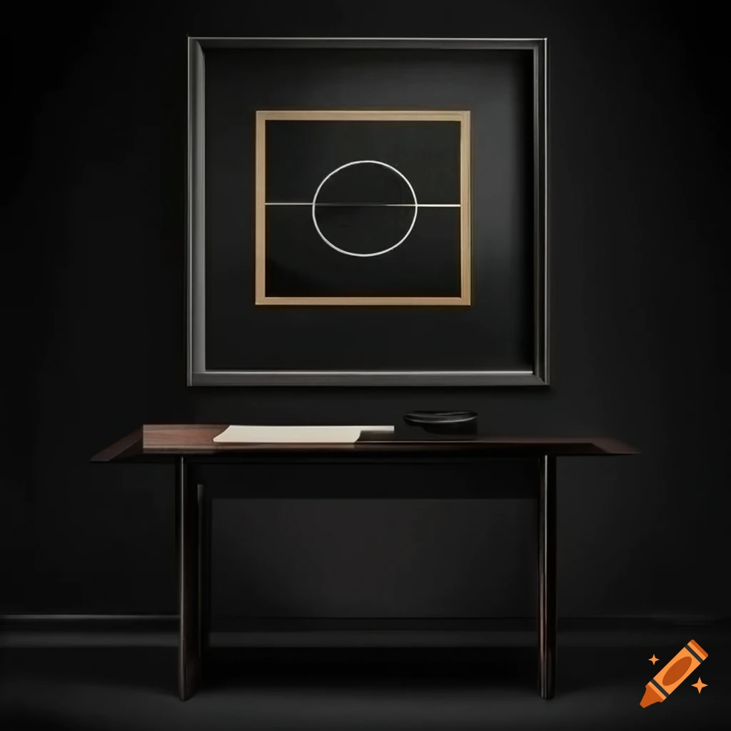 elegant black Bauhaus poster design