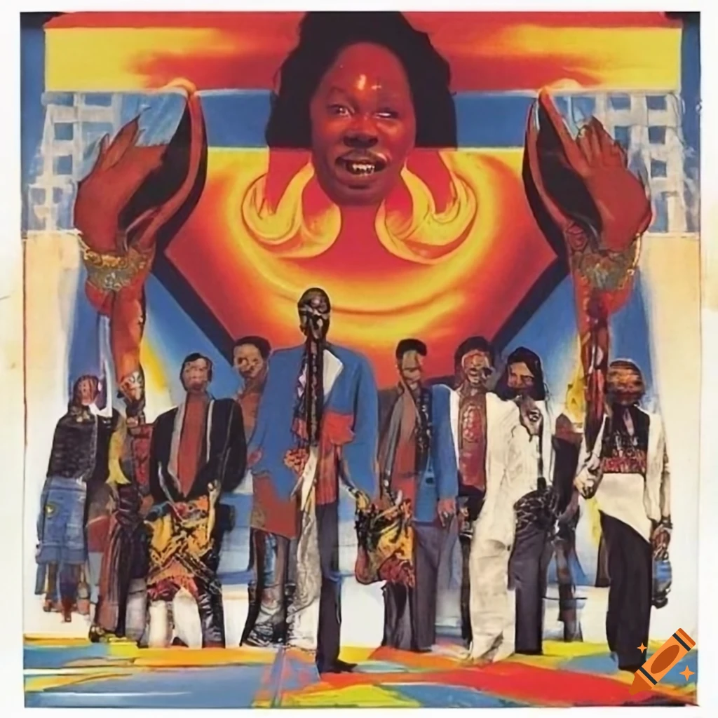 poster for Earth Wind and Fire world tour in the late 70s