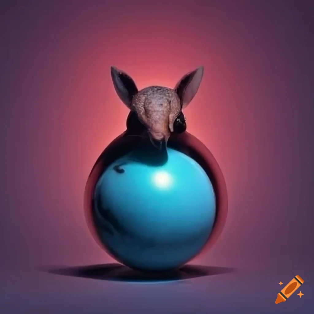 Funny image of an armadillo bowling a strike on Craiyon