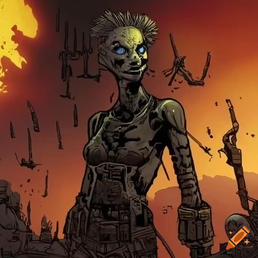 dark sci-fi comic wasteland