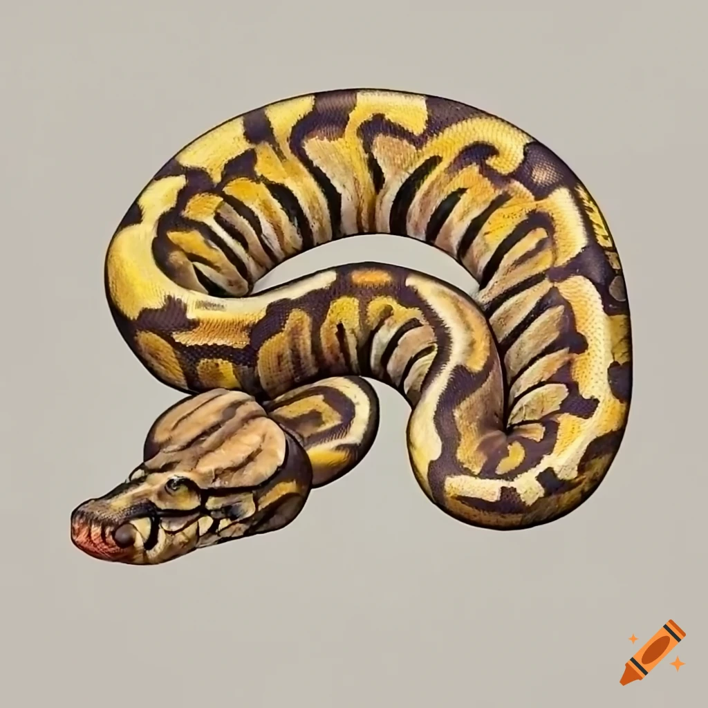 Image of a giant ball python