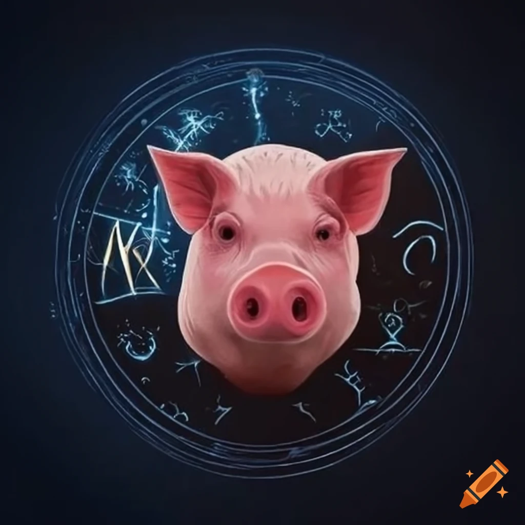 pig-representing-a-horoscope-sign-on-craiyon