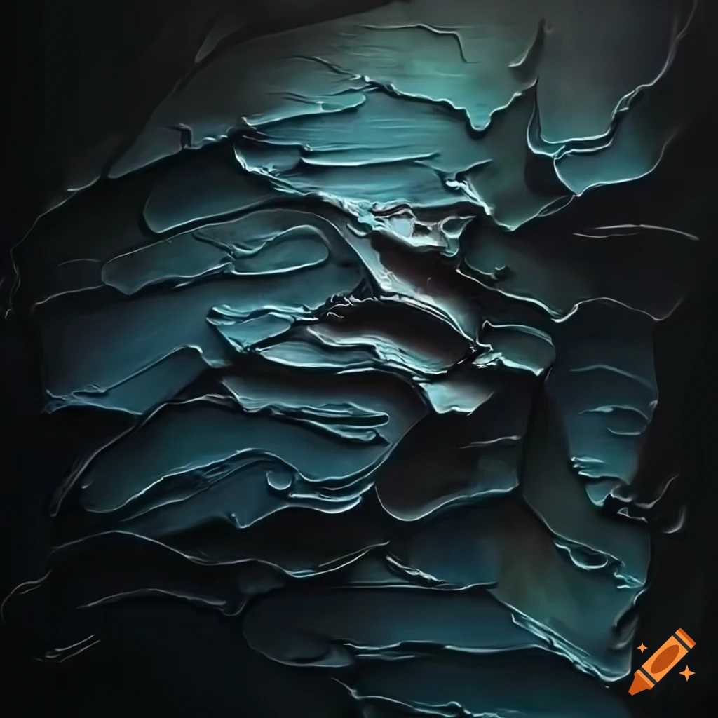 Hyperdetailed oil painting on scratched canvas on Craiyon