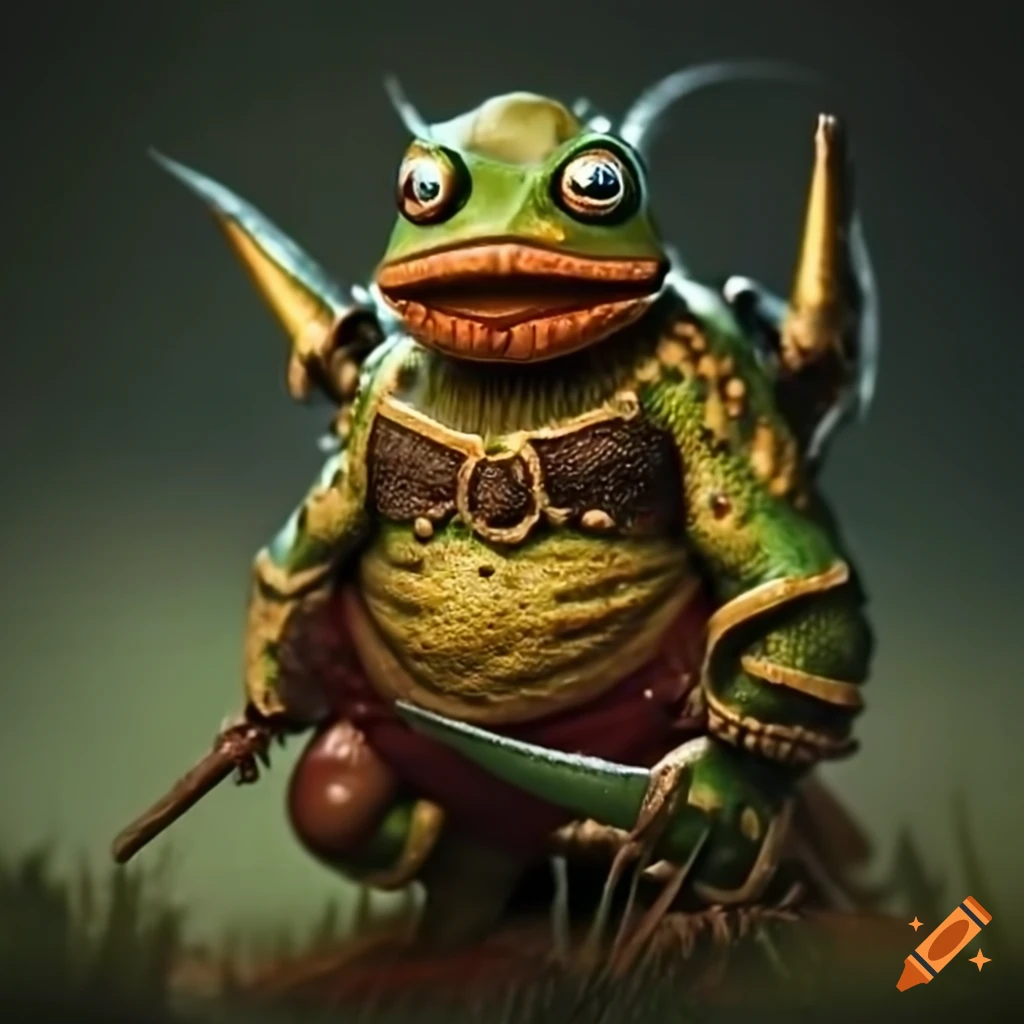 toad in defensive stance