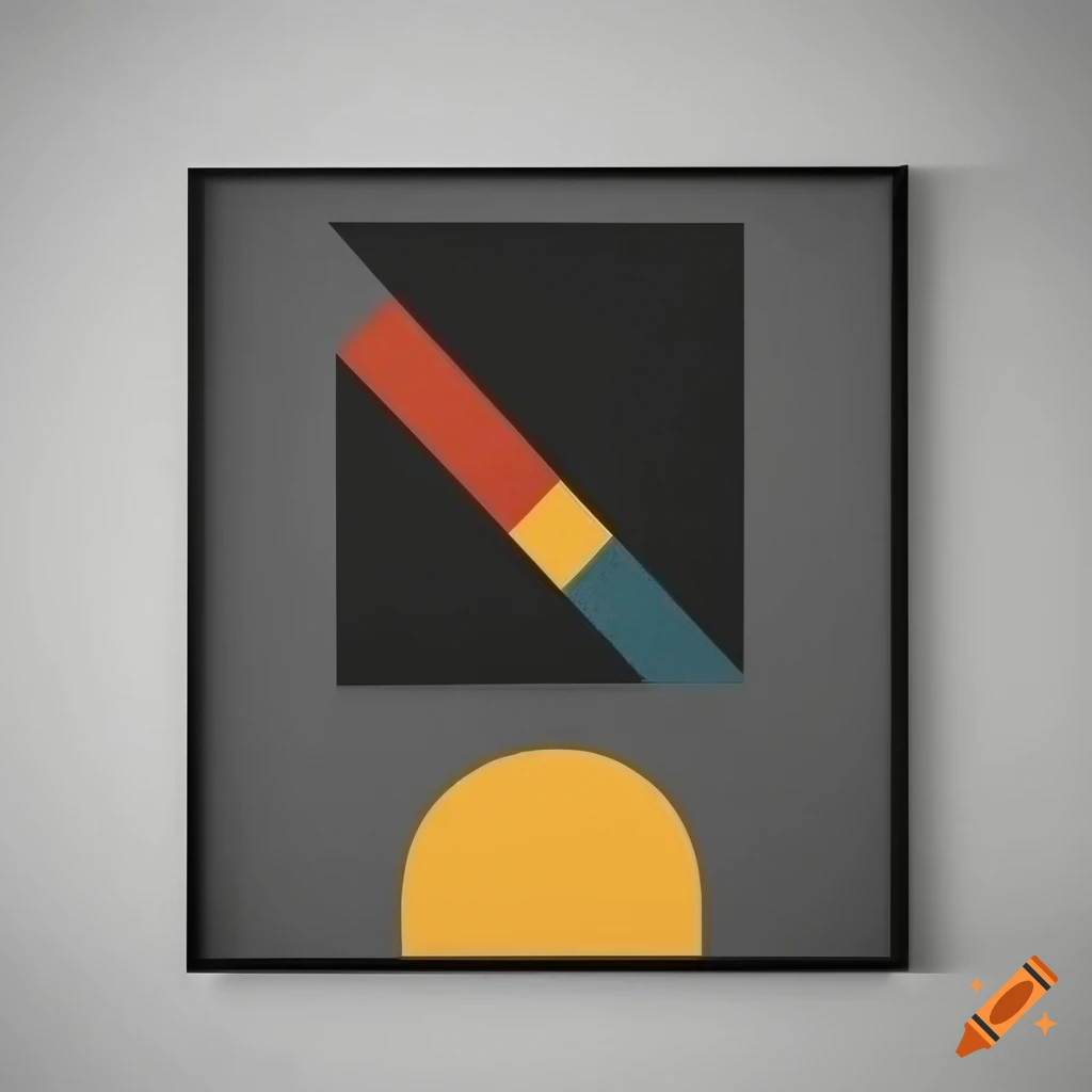 black minimalist Bauhaus poster