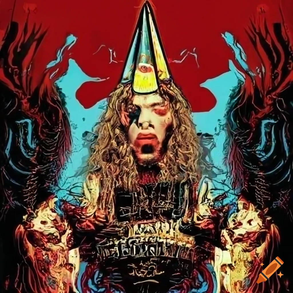 background for thrash metal birthday poster
