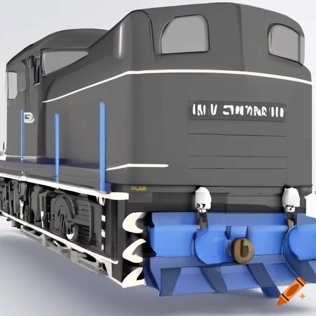 3d blue e2 class locomotive with the word legible on the side