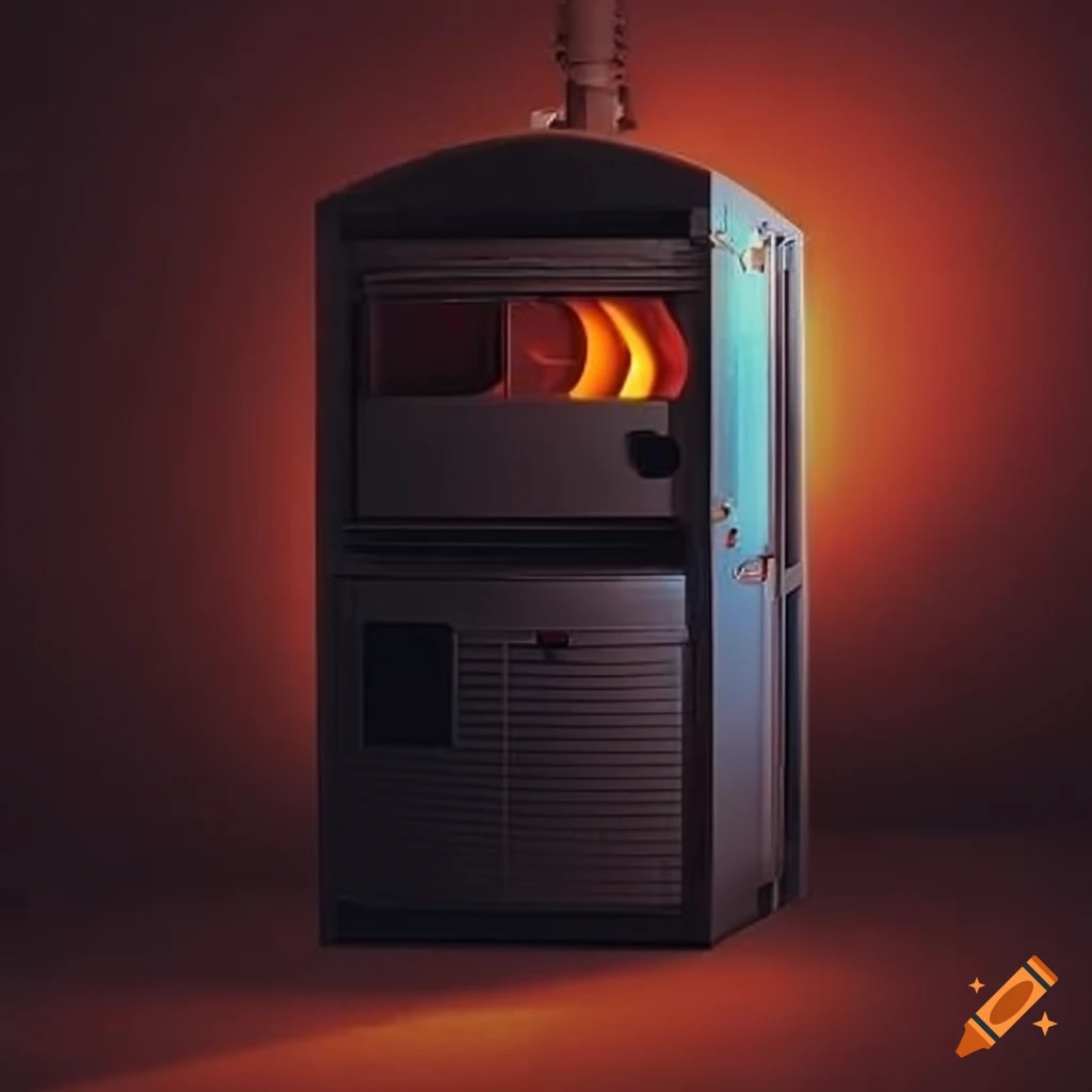 image of a basement furnace