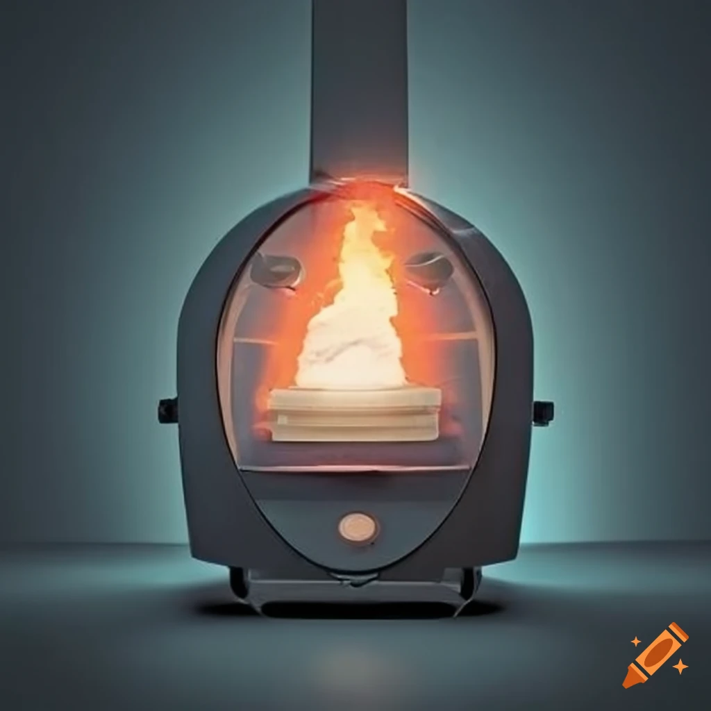 illustration of a basement furnace