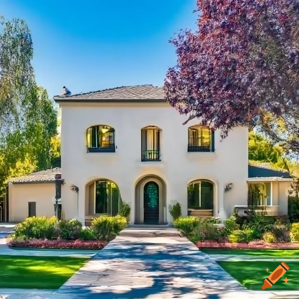 stunning shot of a luxurious California neighborhood