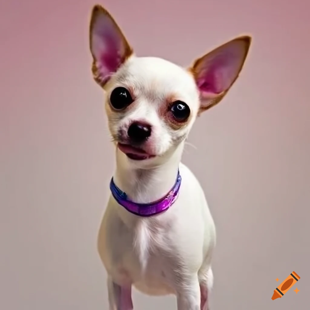 White rat terrier chihuahua mix dog on Craiyon