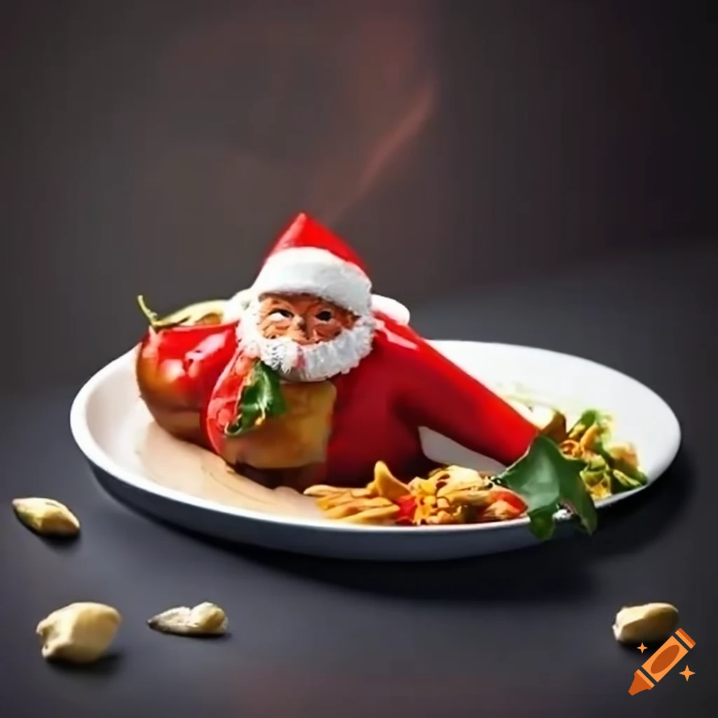 Santa Claus-shaped Chile Rellenos