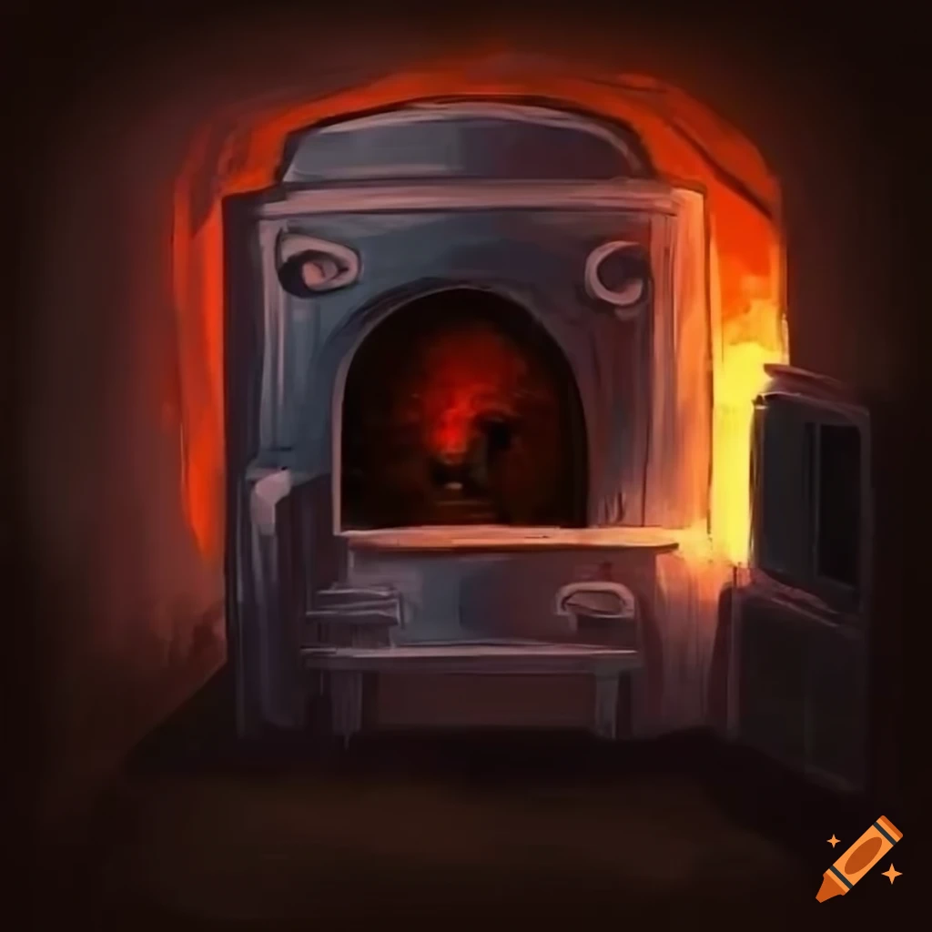 Drawing of a basement furnace