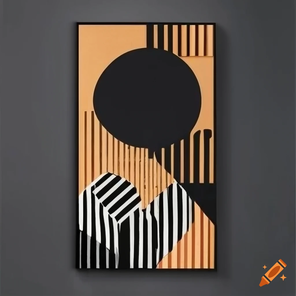 black Bauhaus poster with elegant design