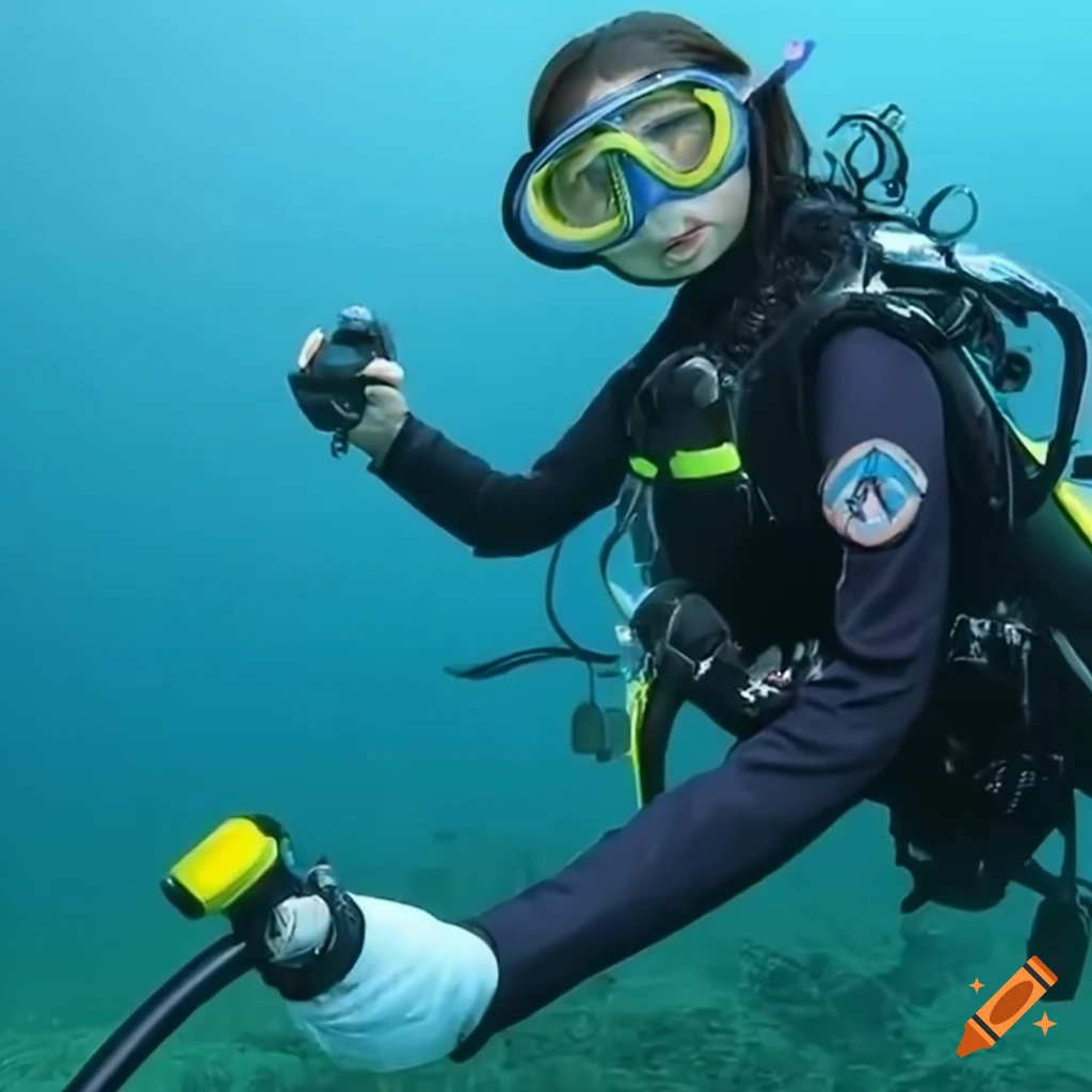 12 year old Female Soldier Scuba Diving In Tactical Uniform On Craiyon