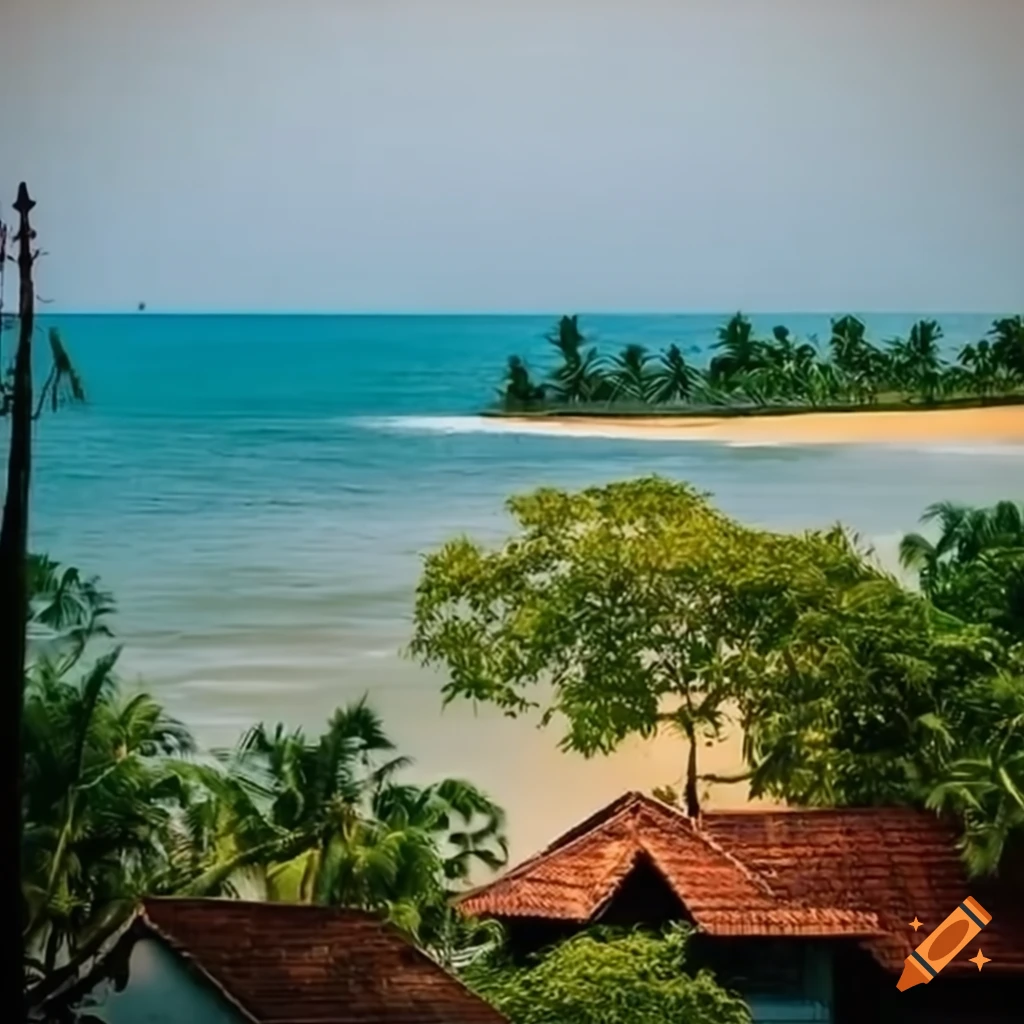 Scenic beach house in udupi with a beautiful backyard