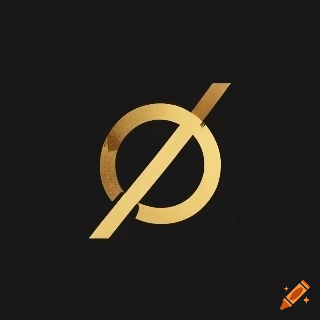 Golden minimalist logo of apollo for a clothing store