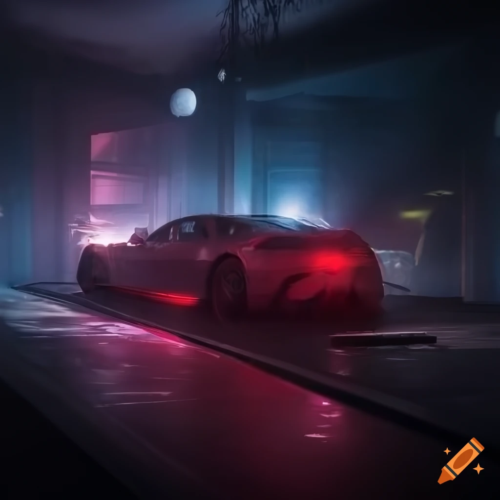 detailed artwork featuring petrol and dramatic lighting