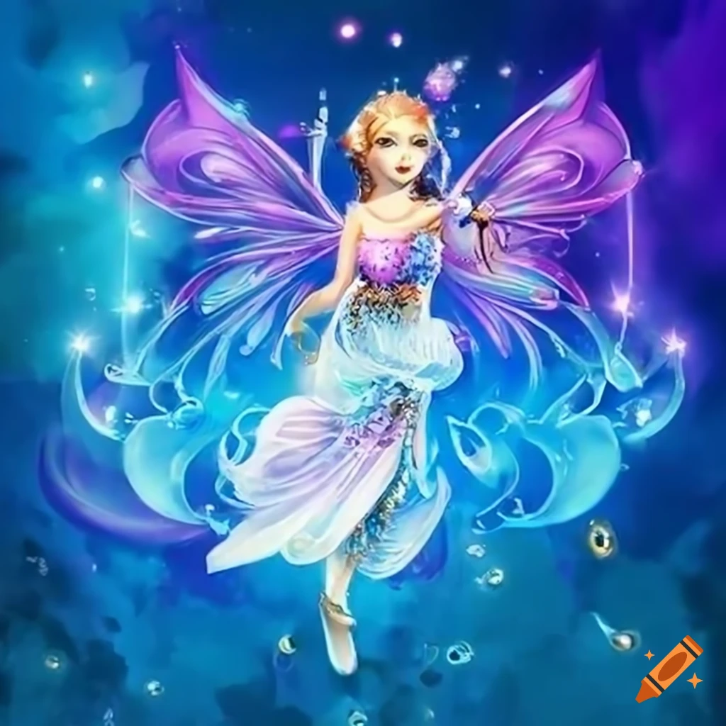 illustration of dreamy watercolor fantasy art with kittens