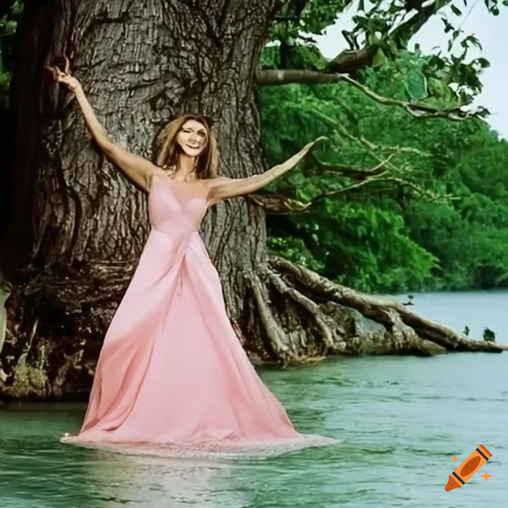 celine dion pink dress Dion Celine Arena Concert Celine Dion Pink Dress Canadian Singer Celine Dion