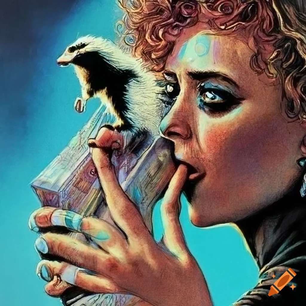 illustration from the graphic novel 'Noir' by Norman Rockwell
