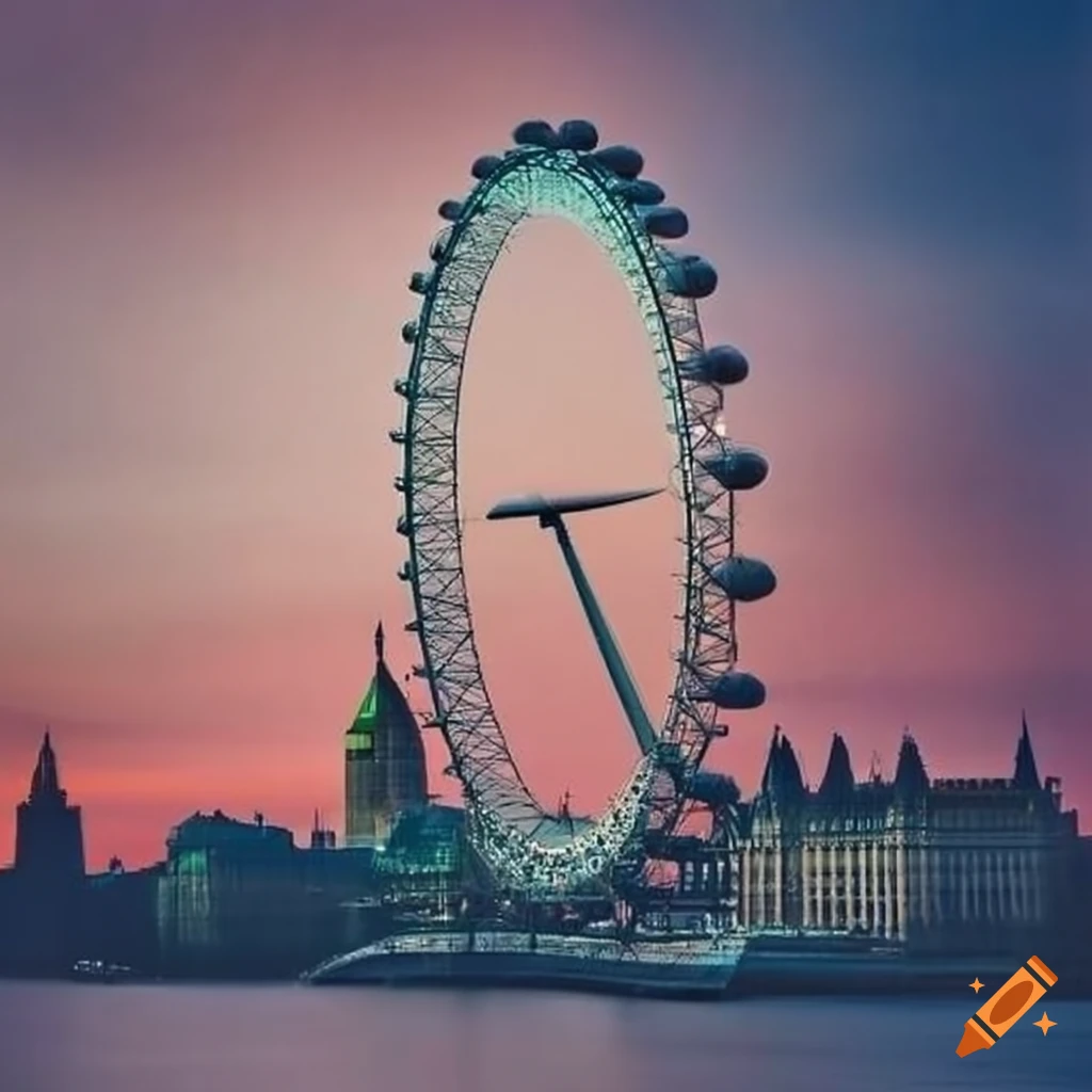 iconic-london-eye-at-sunset