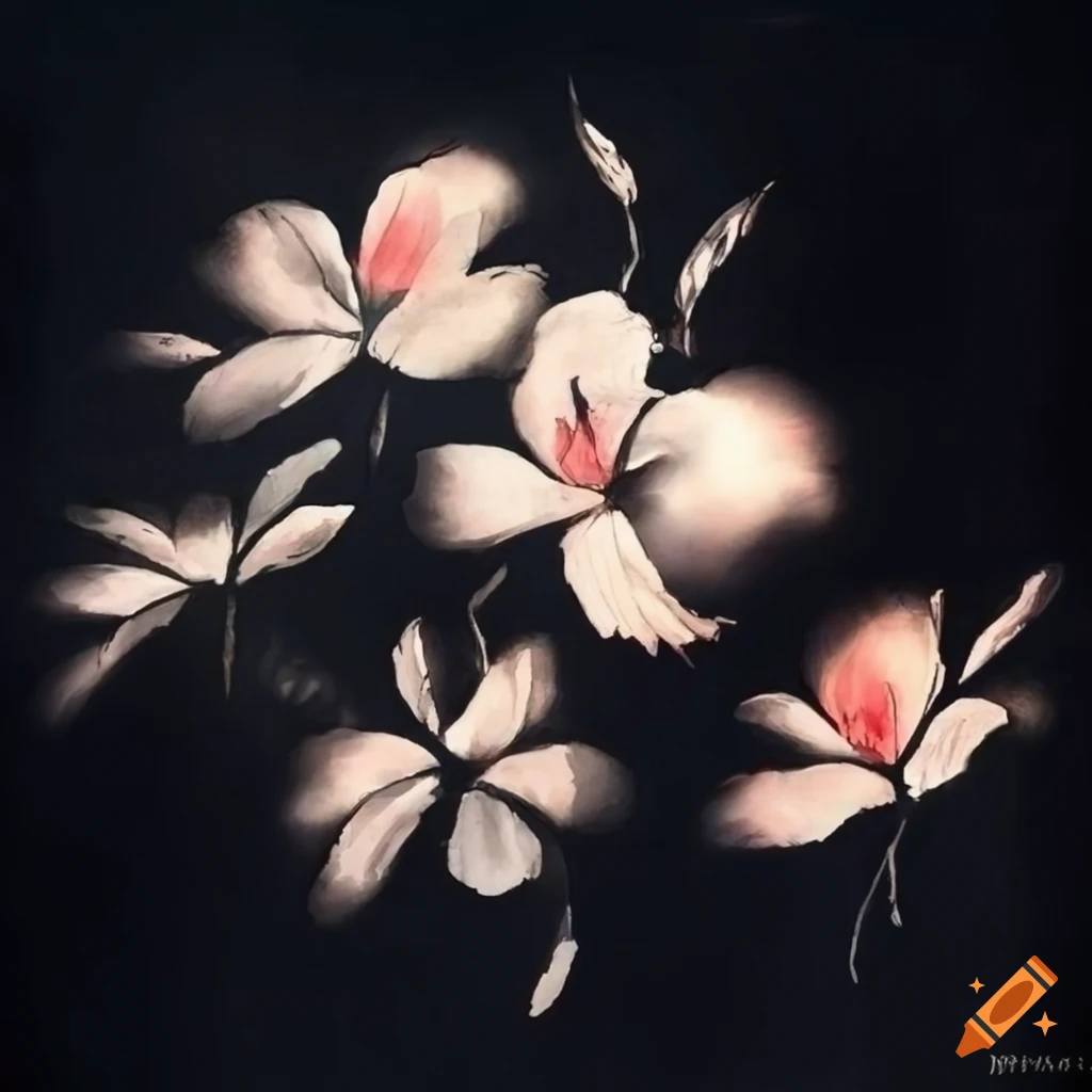 Chinese Ink Flowes Chinese ink painting of flowers