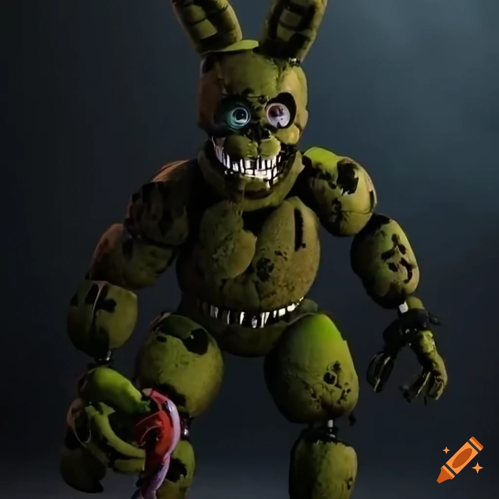 Photo Realistic Image Of Springtrap And Plushtrap From Fnaf