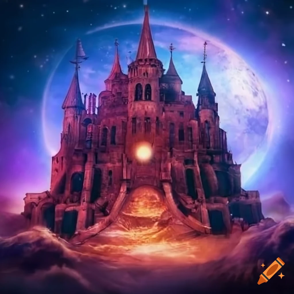 castle in the celestial sky