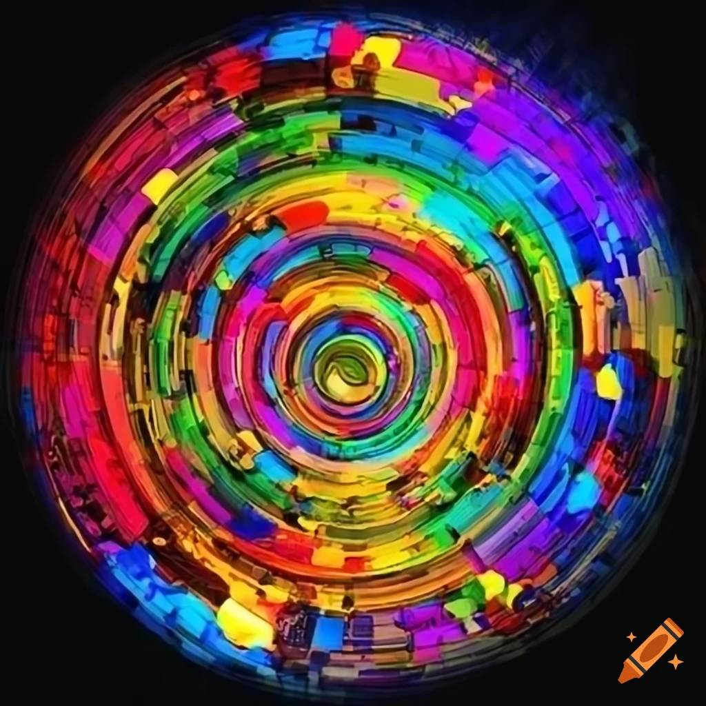digital art of a vibrant global network