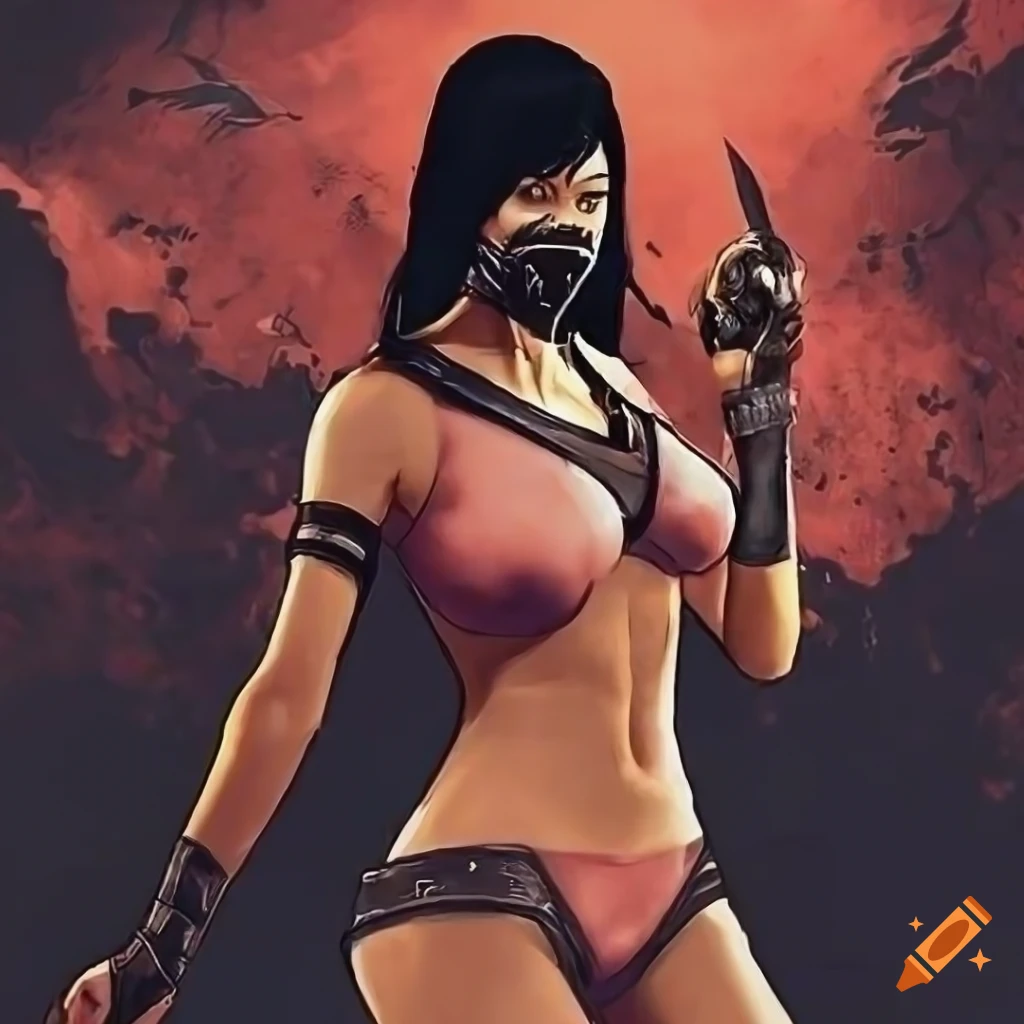 poster of an Asian female character from GTA and Mortal Kombat