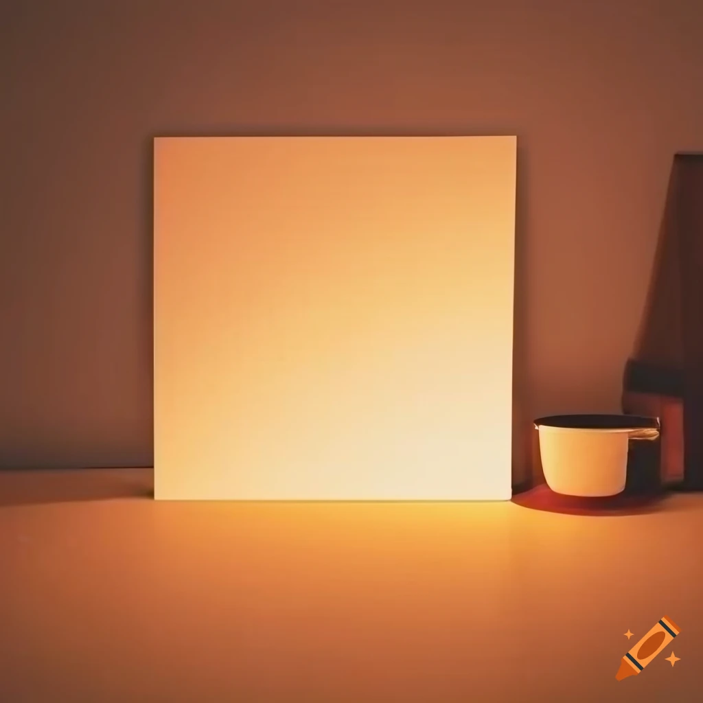 cozy room with blank paper mockup