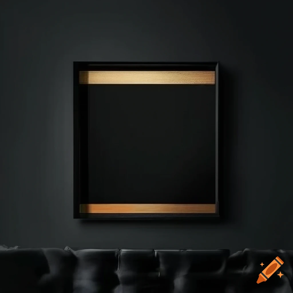 elegant black Bauhaus poster