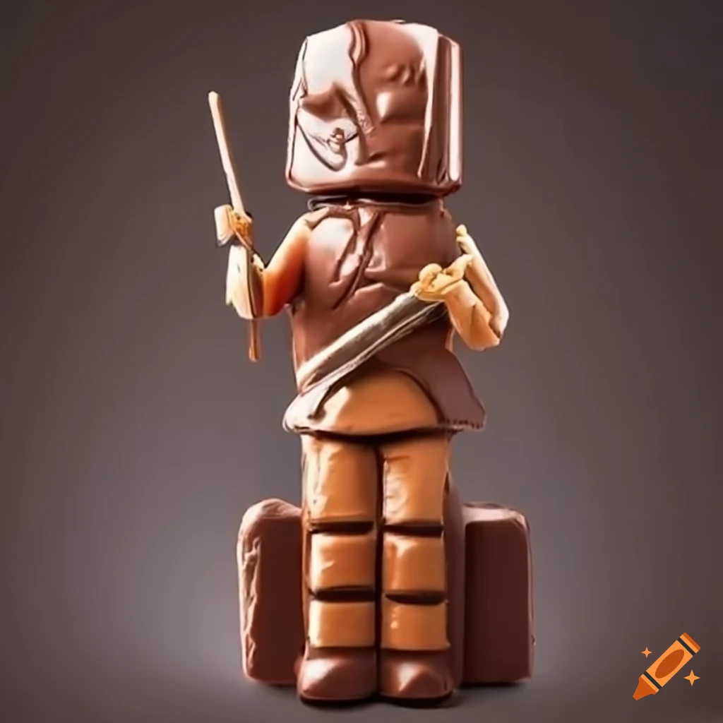 Chocolate soldier fighting candy soldiers