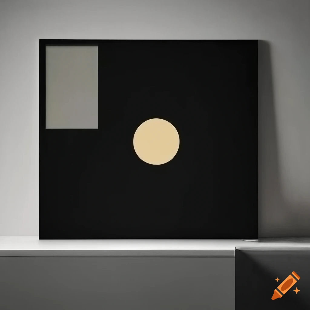 luxurious black Bauhaus poster