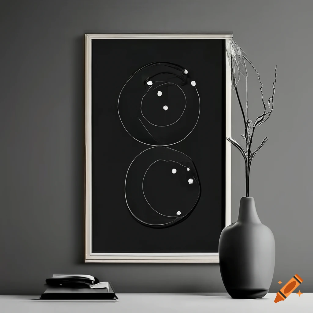 black Bauhaus poster with elegant and luxury design