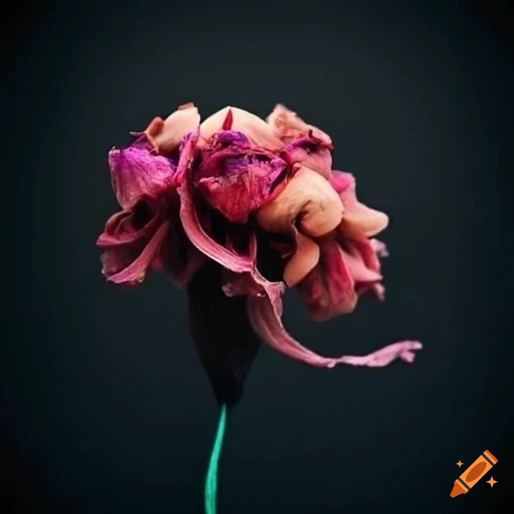 Image of wilted flowers on Craiyon