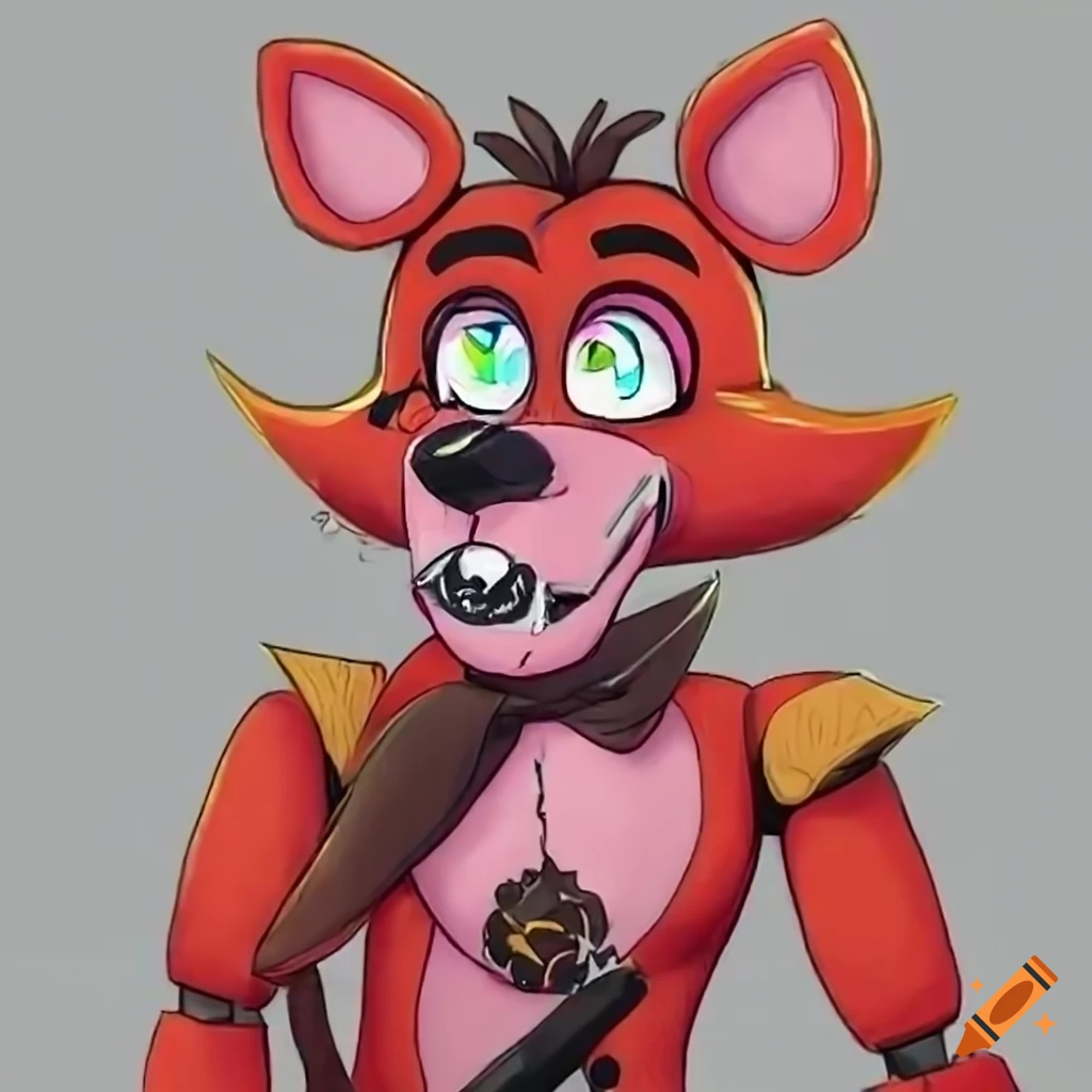 Glamrock foxy the pirate fox red character