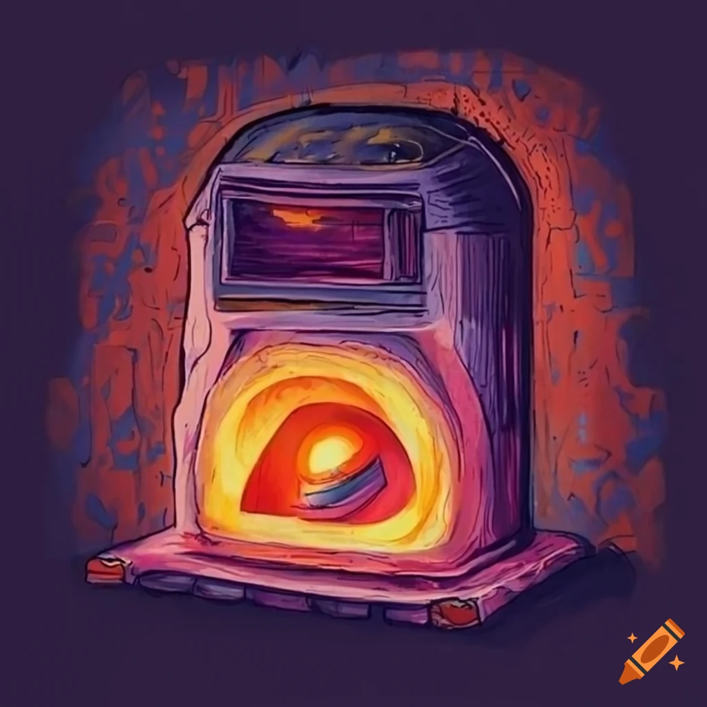 drawing of a basement furnace