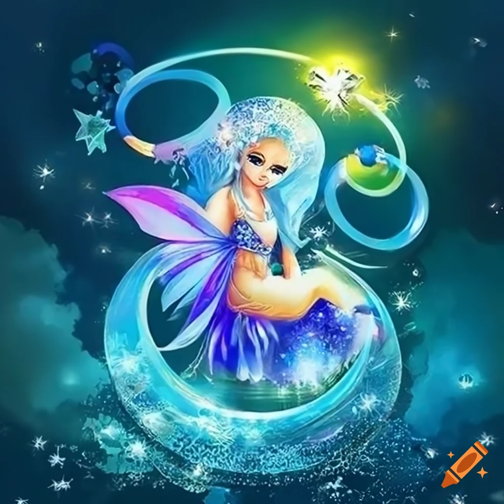 Illustration of kittens in a fairy ring on Craiyon