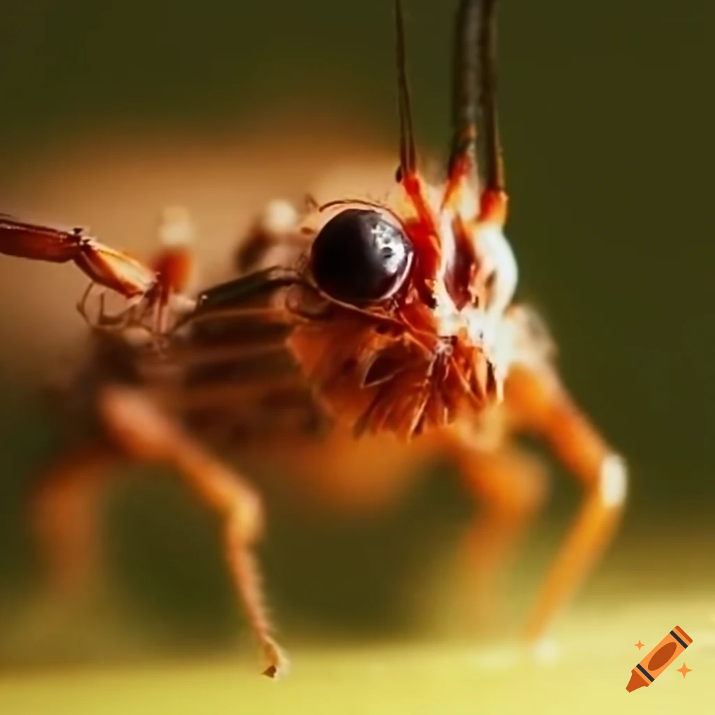disturbing image of an insect in a dirty sewer