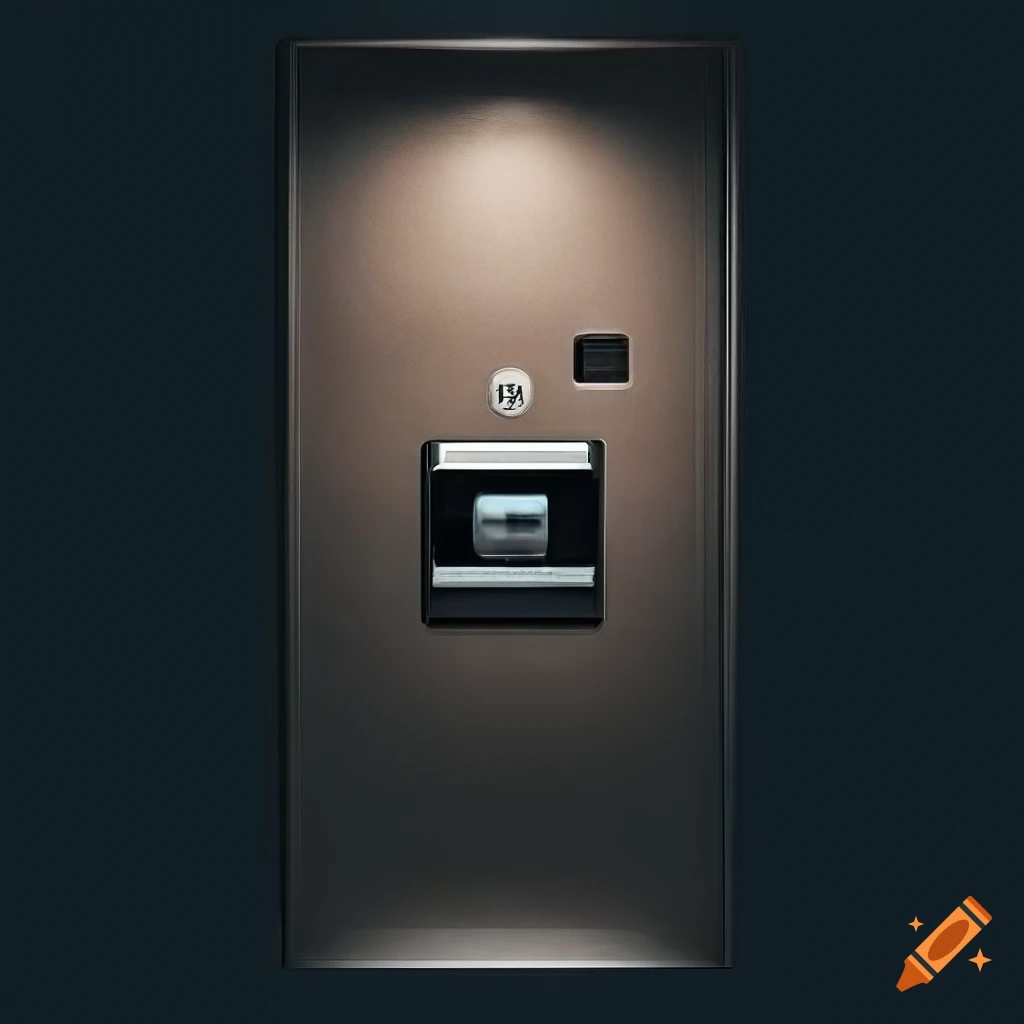 Elevator button panel with realistic lighting on Craiyon
