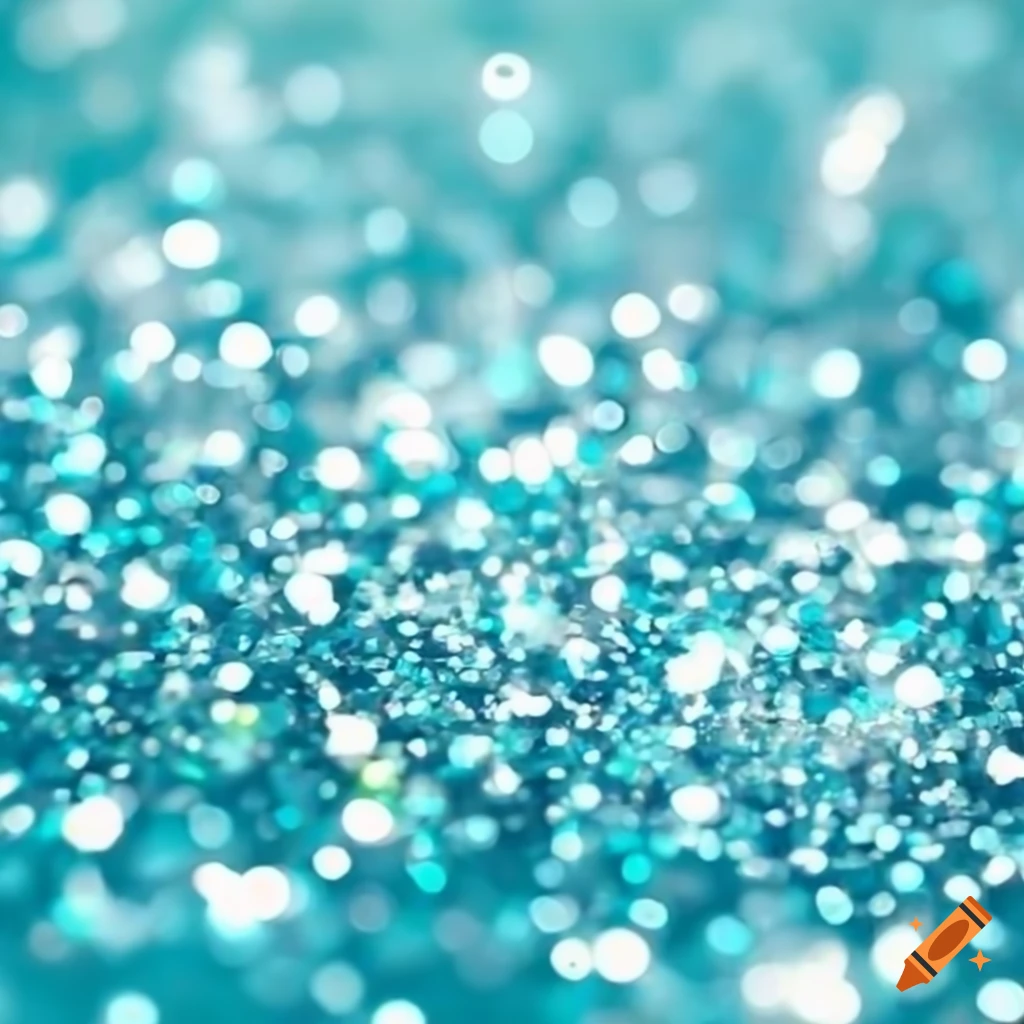 turquoise sparkle bokeh background