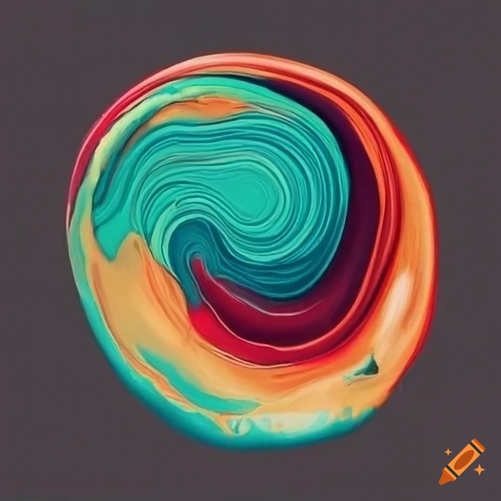 Minimalist circle painting