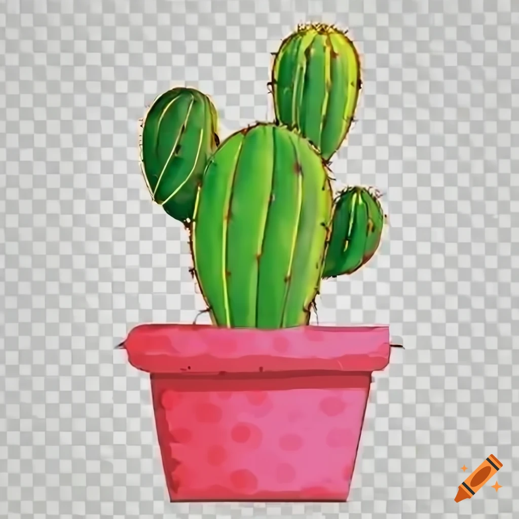 png image of a cactus with transparent background