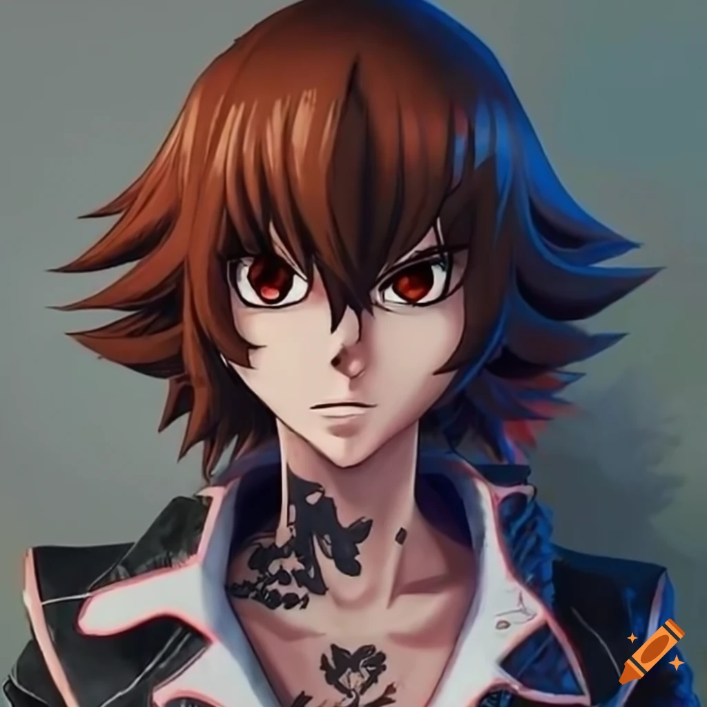 Jaden Yuki cosplaying as a modern-day musician