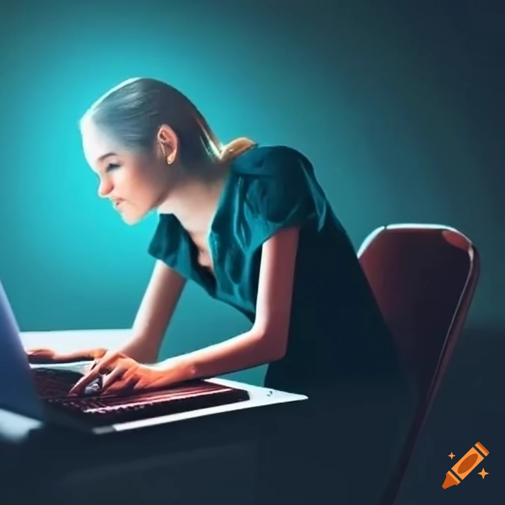 person working on a laptop