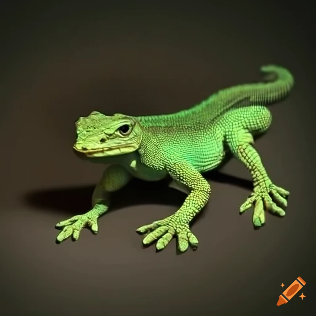 lizard shaped like the letter E