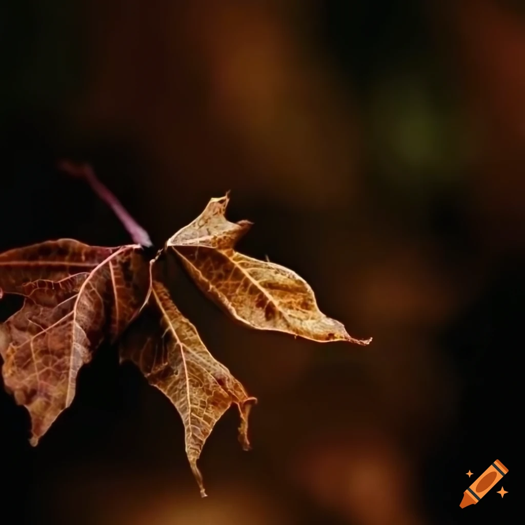 Closeup of wilted leaves